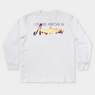 I Studied Abroad in Austria Kids Long Sleeve T-Shirt